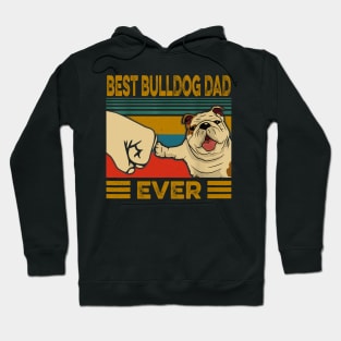 Best Bulldog Dad Ever Vintage Hoodie